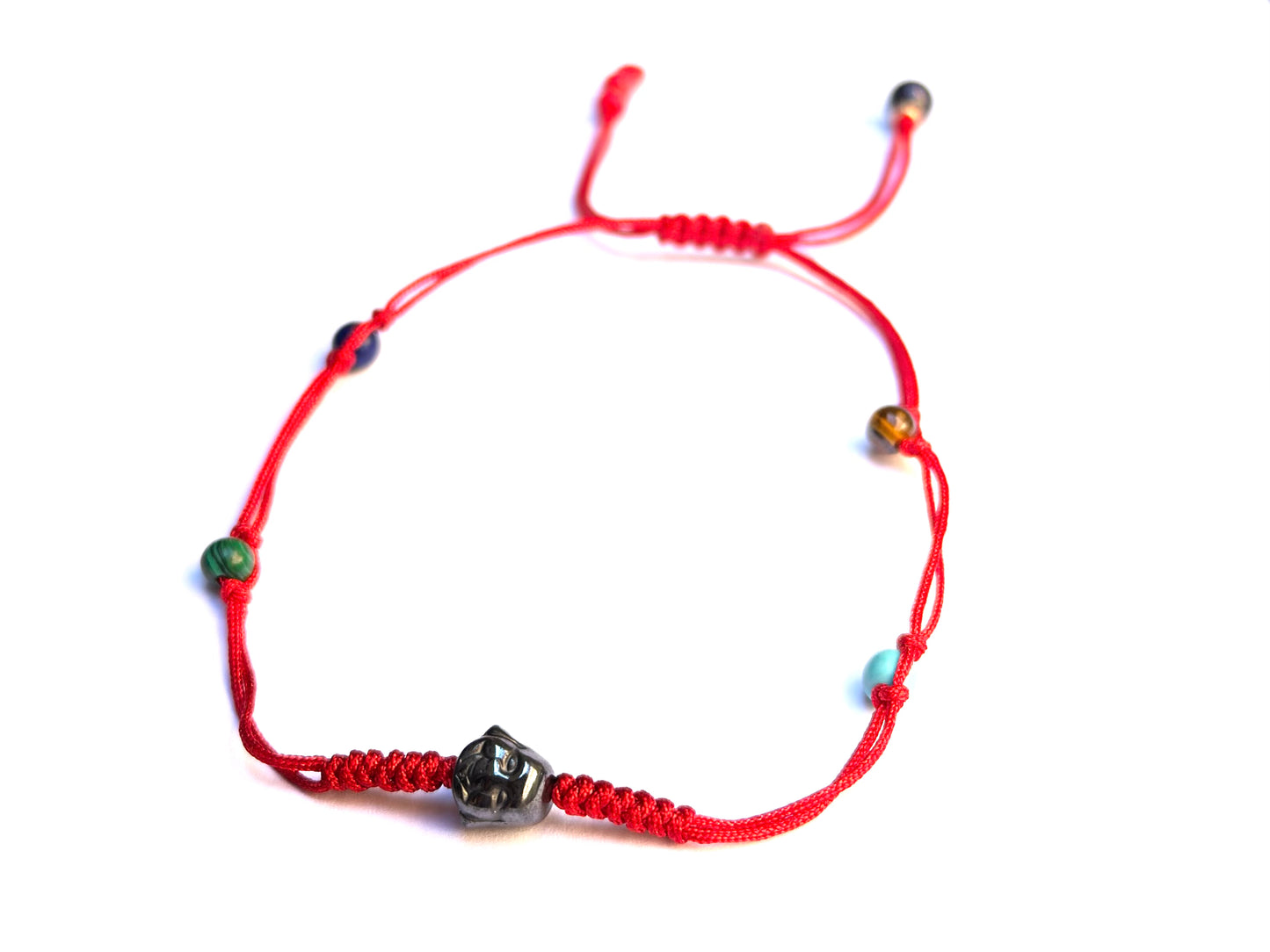 Pulsera cabalística de protección con buda
