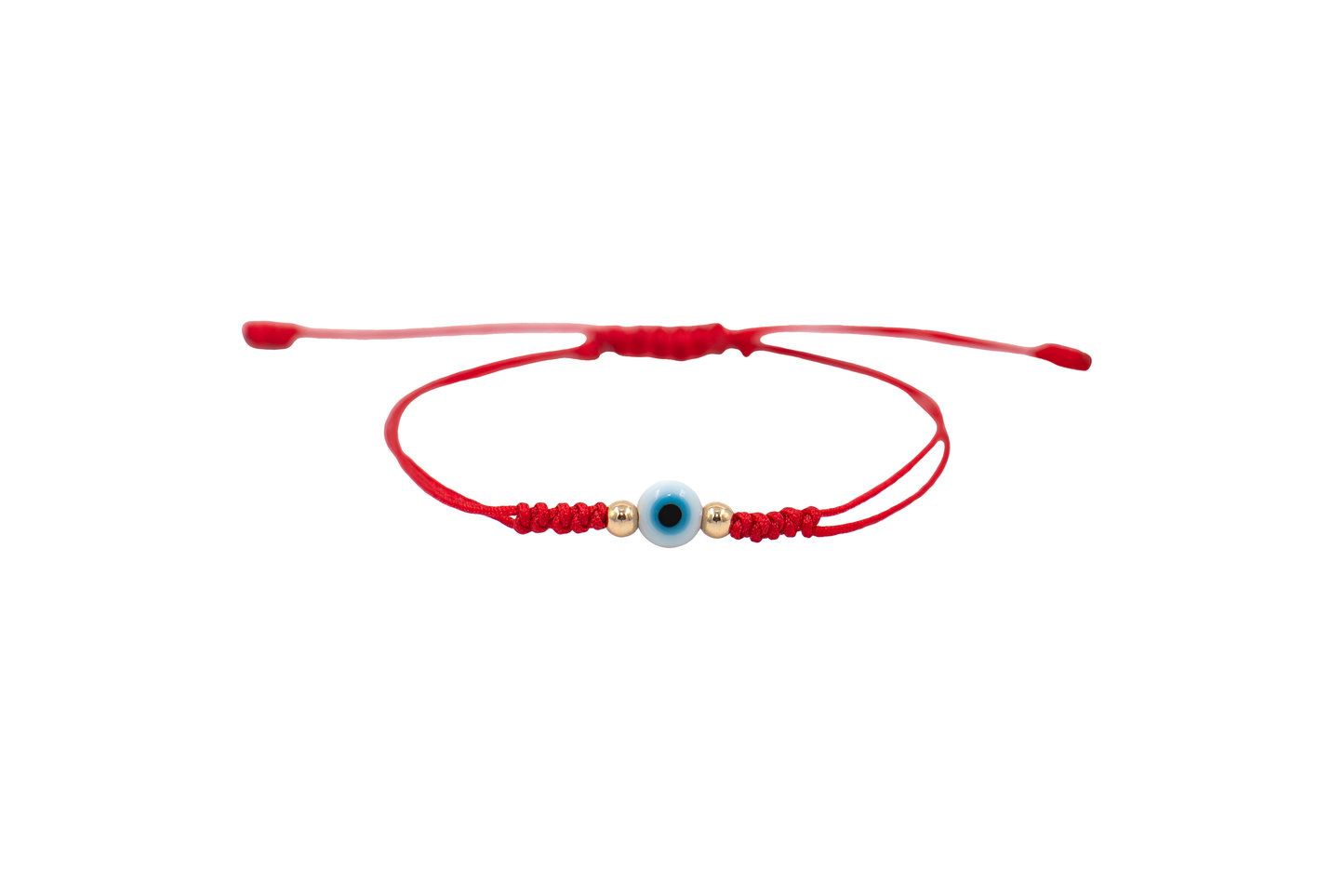 Pulsera Roja de Protección con Ojo Turco y Oro para Niña / Niño