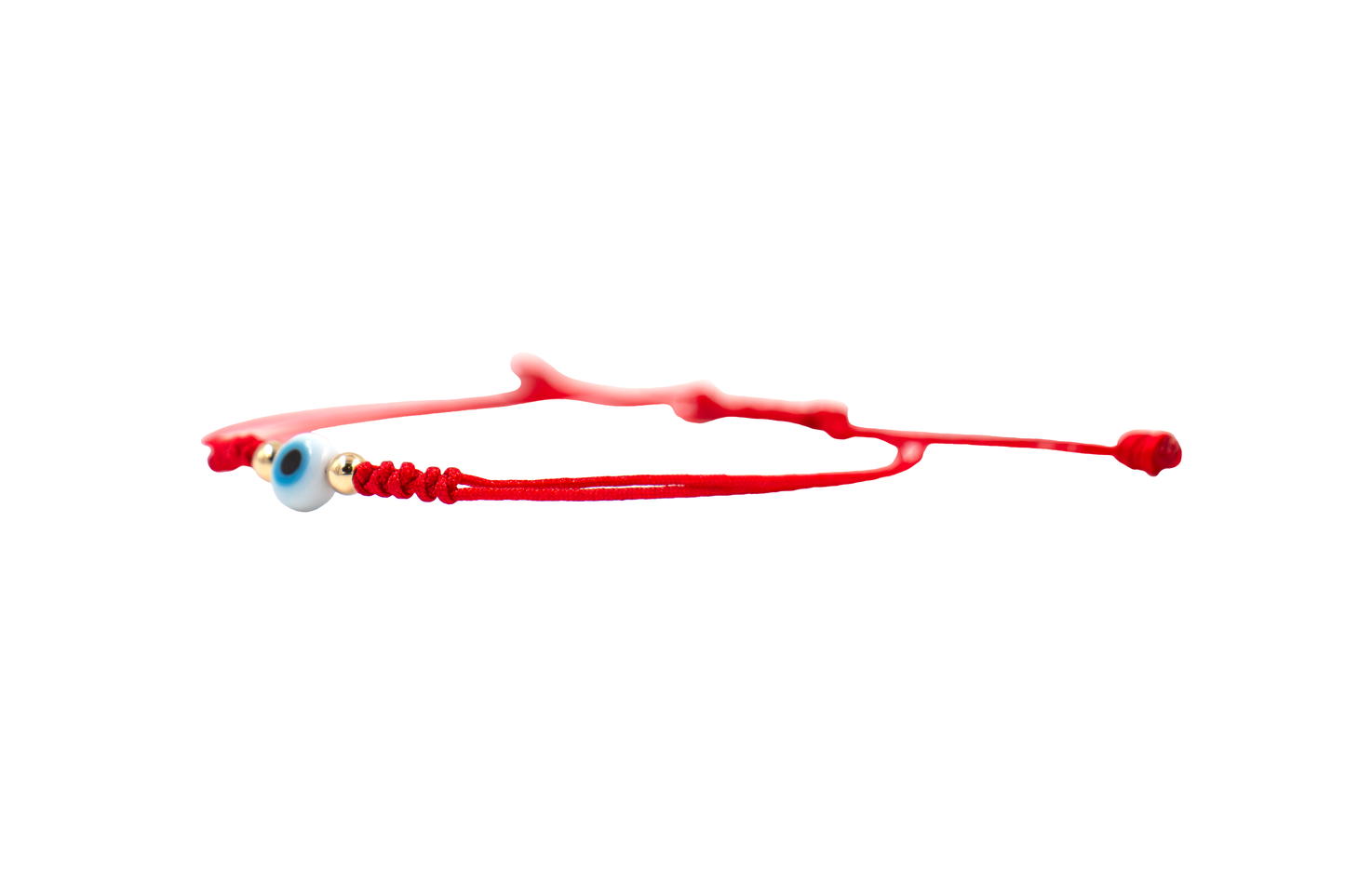 Pulsera Roja de Protección con Ojo Turco y Oro para Niña / Niño