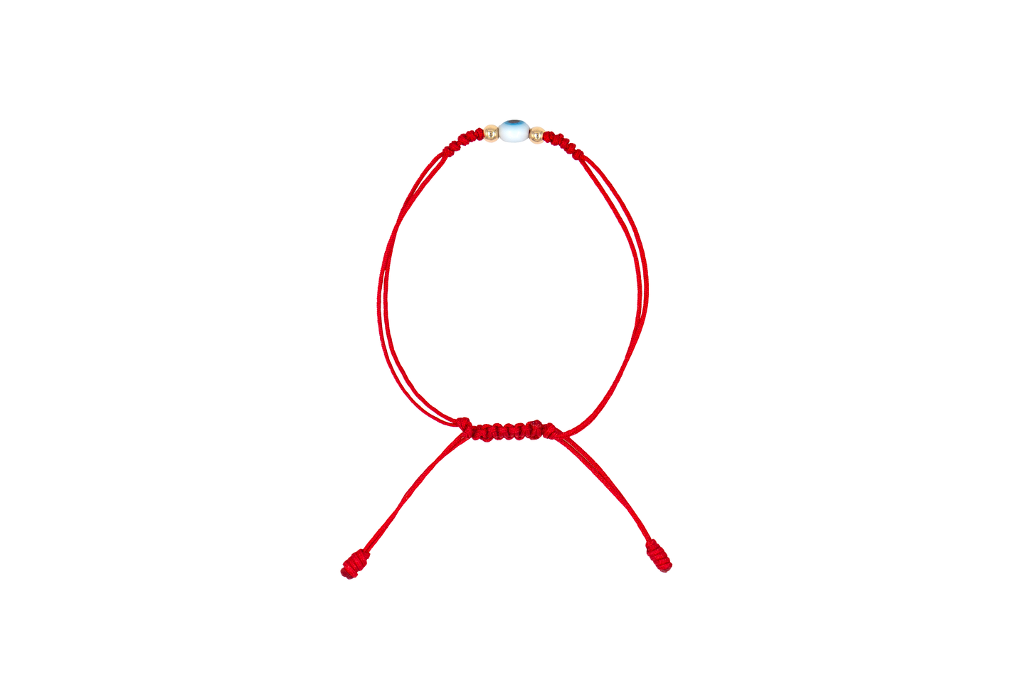 Pulsera Roja de Protección con Ojo Turco y Oro para Niña / Niño