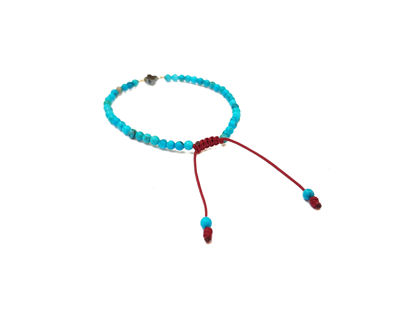 Pulsera De Turquesa Con Cruz De Hematita