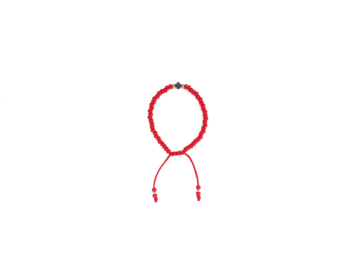Pulsera Roja De Protección Con Cruz De Hematita Para Niño/Niña