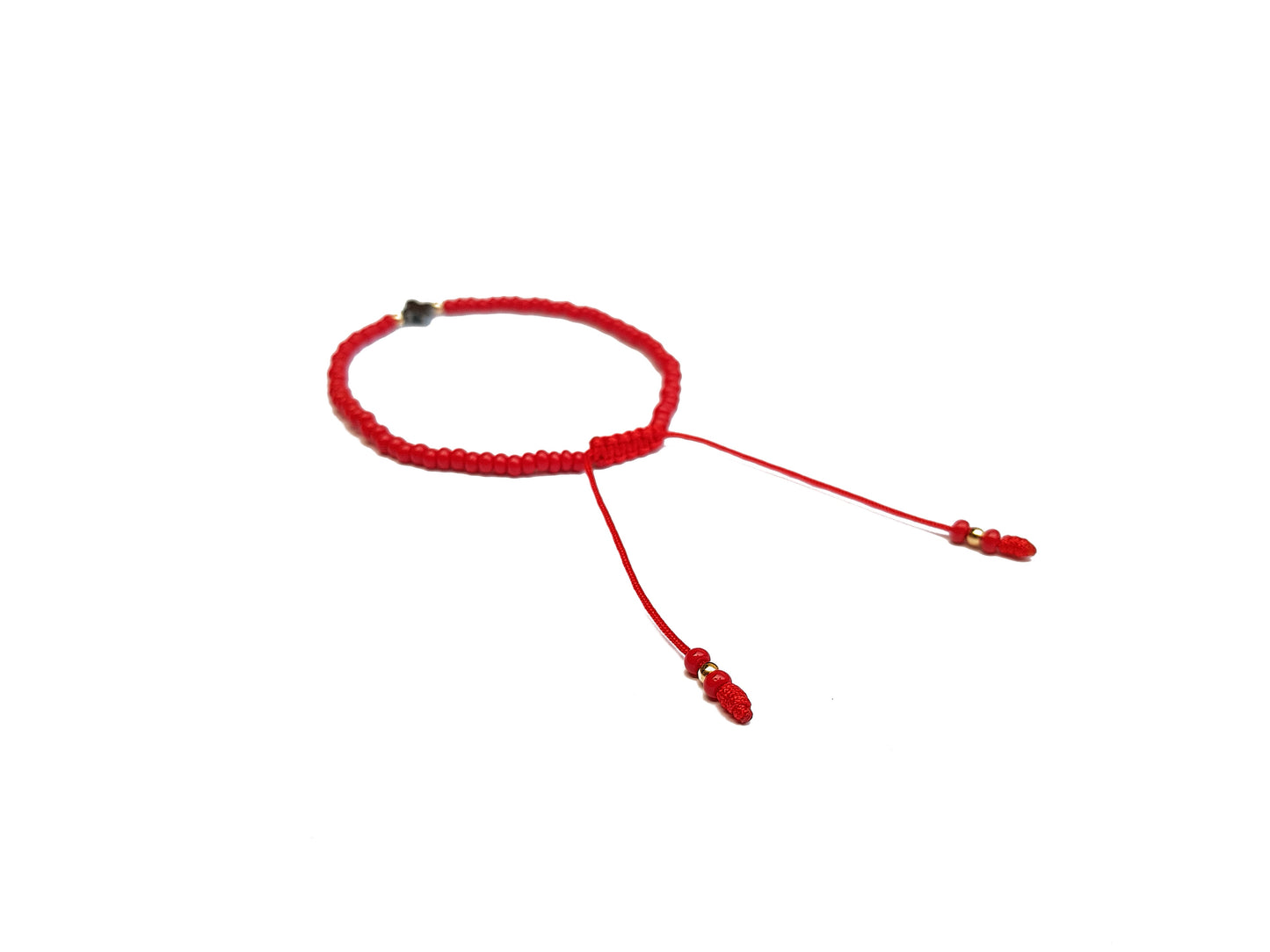 Pulsera Roja De Protección Con Cruz De Hematita