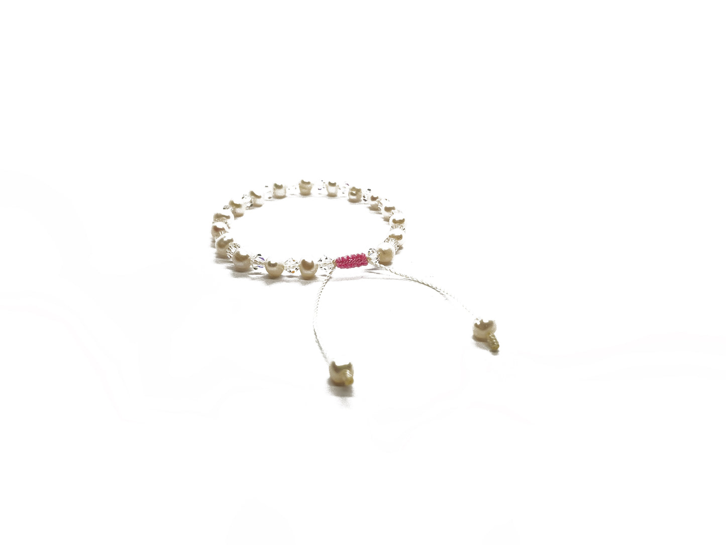 Pulsera De Cristal Con Perla
