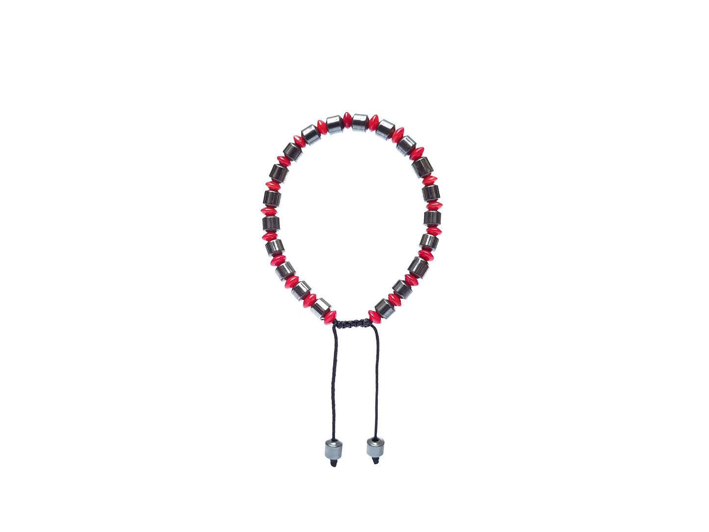 Pulsera De Protección Con Hematita Y Coral