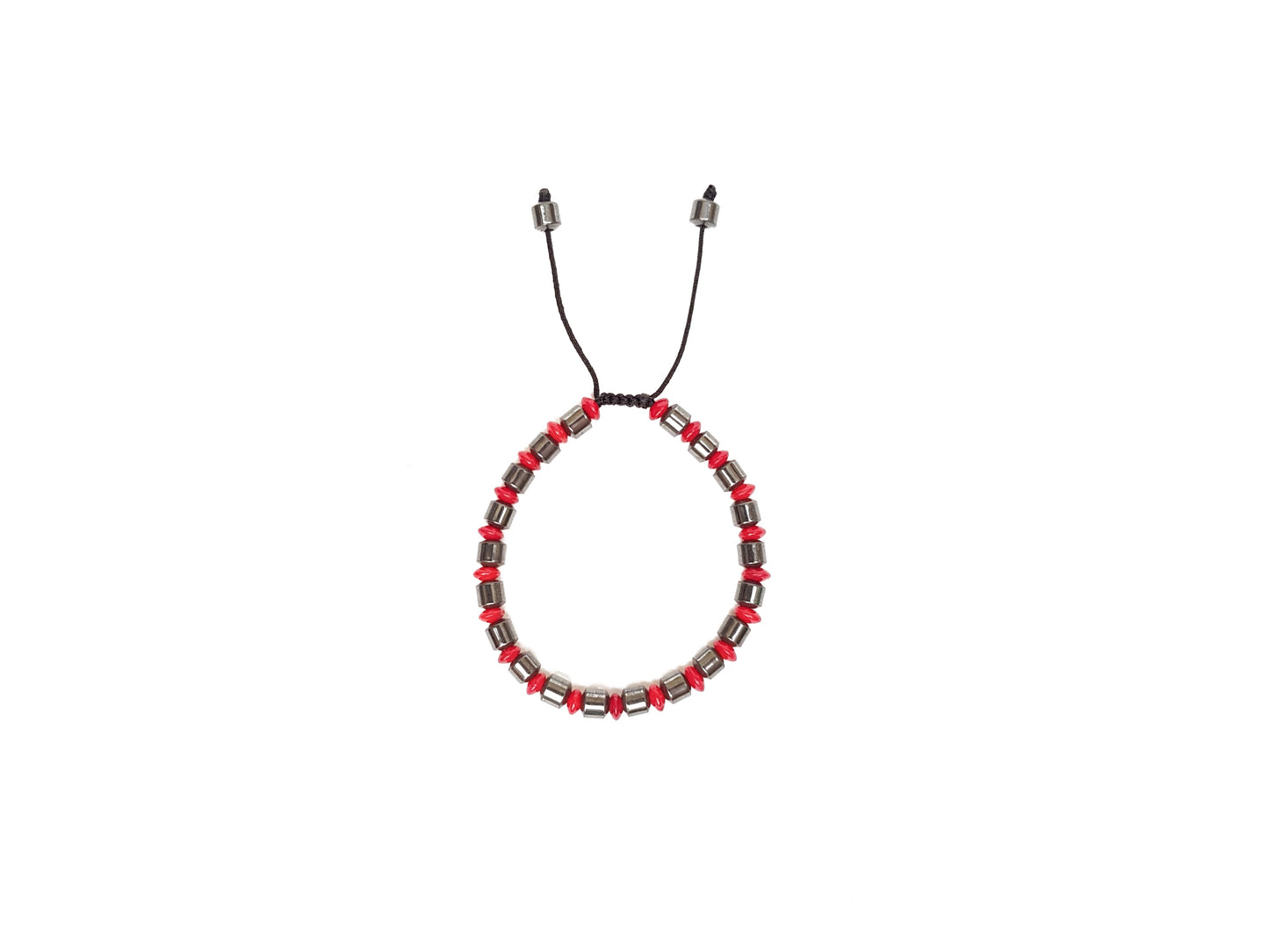 Pulsera De Protección Con Hematita Y Coral