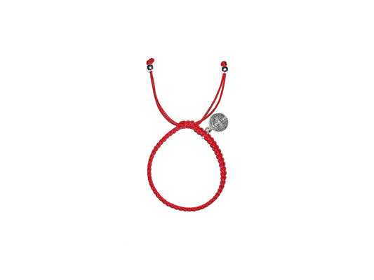 Pulsera Roja Tejida De Protección Con Medalla De San Benito Para Niña/Niño