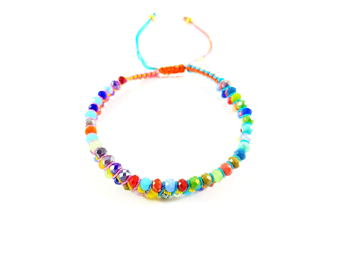 Pulsera cristales multicolor