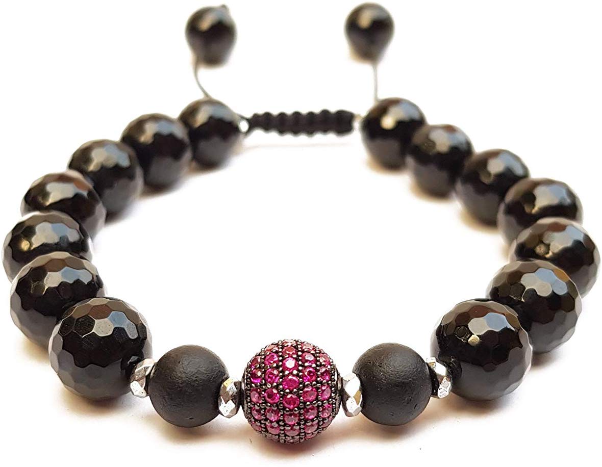 Pulsera de hombre con esfera de zirconia