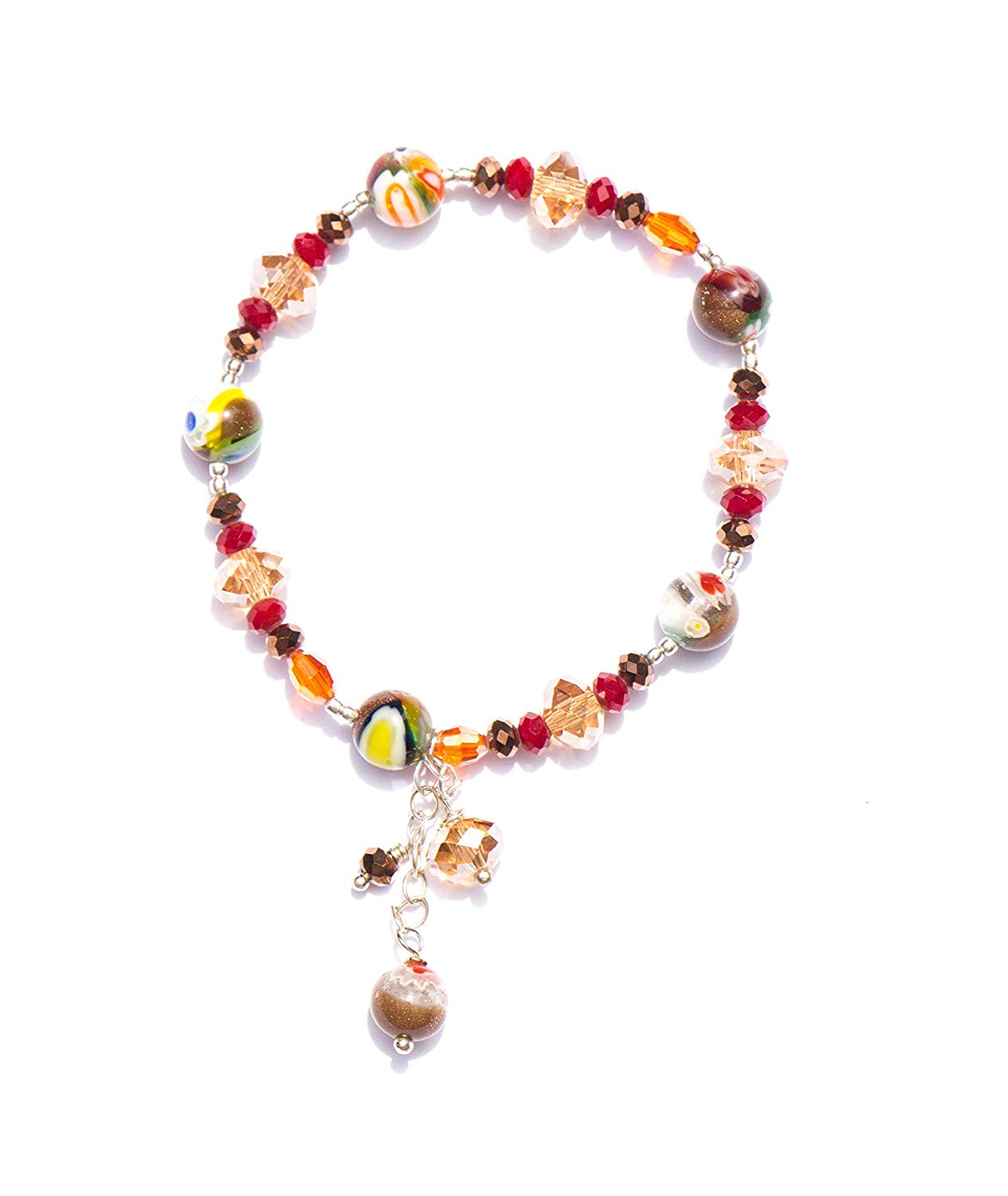 Pulsera de cristales y piedras naturales