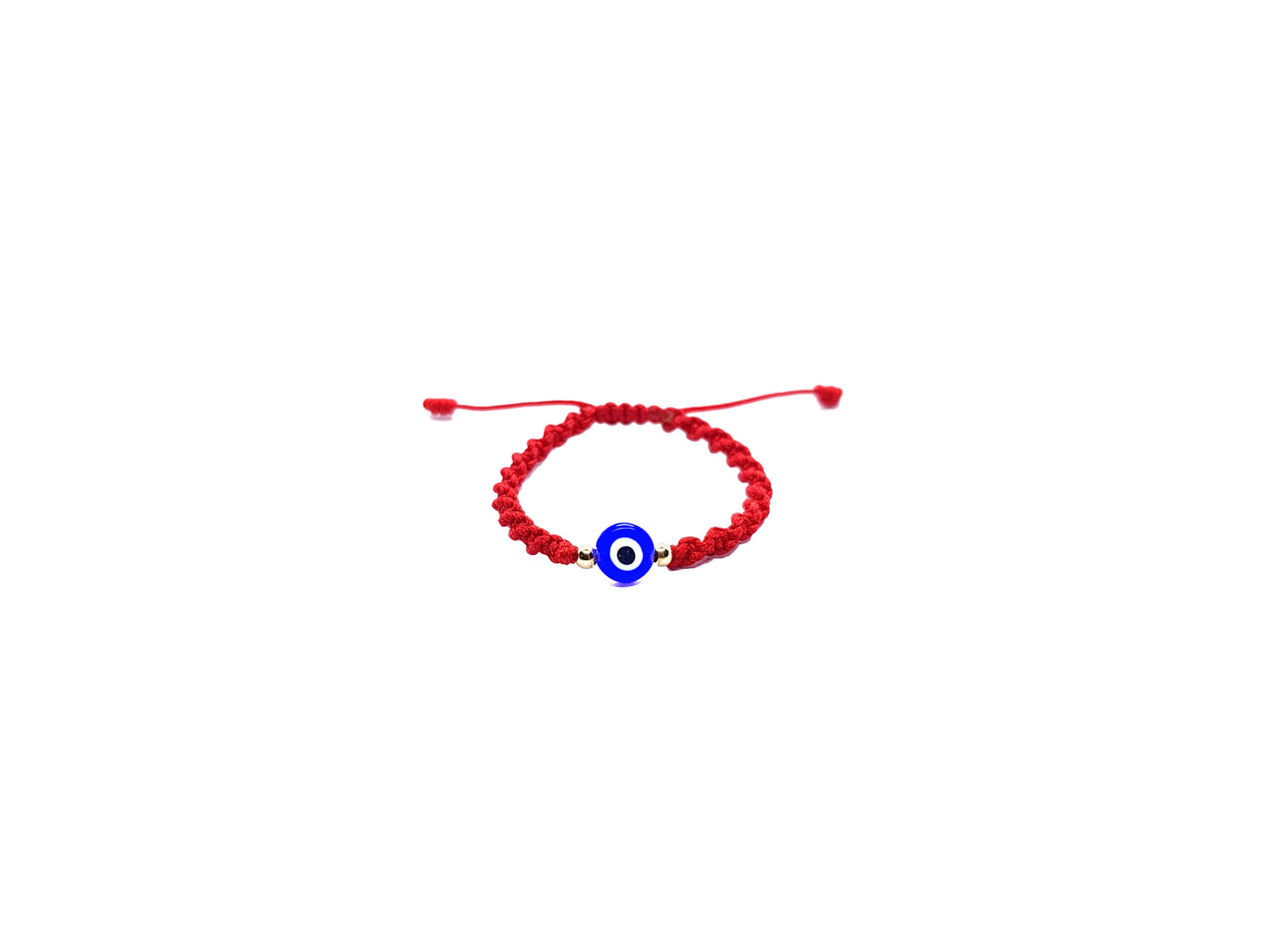 Pulsera Roja Tejida De Protección Con Ojo Turco Para Recién Nacido
