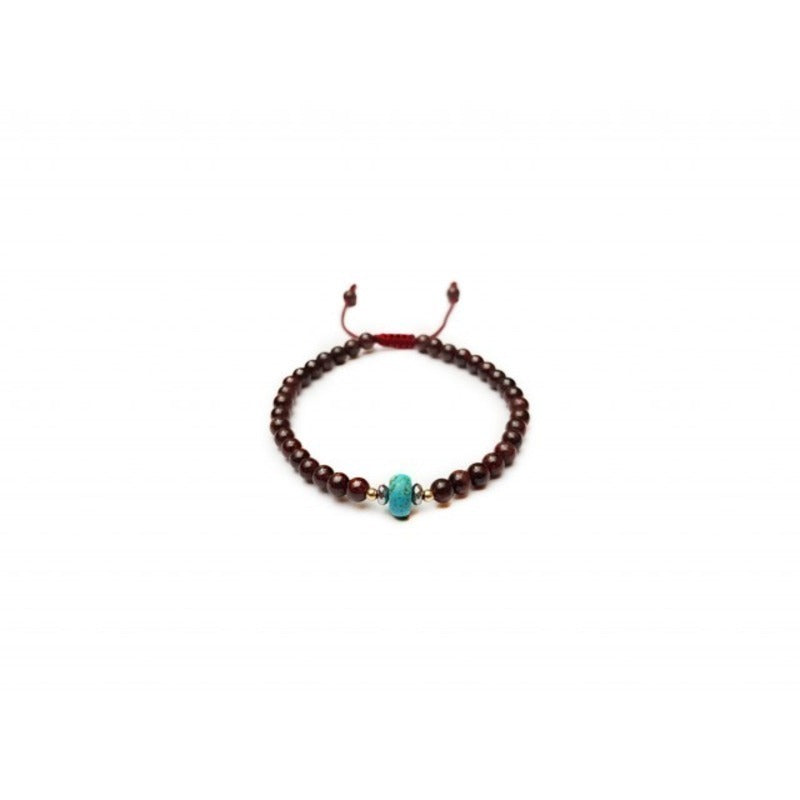 Pulsera caballero con granate y hematita