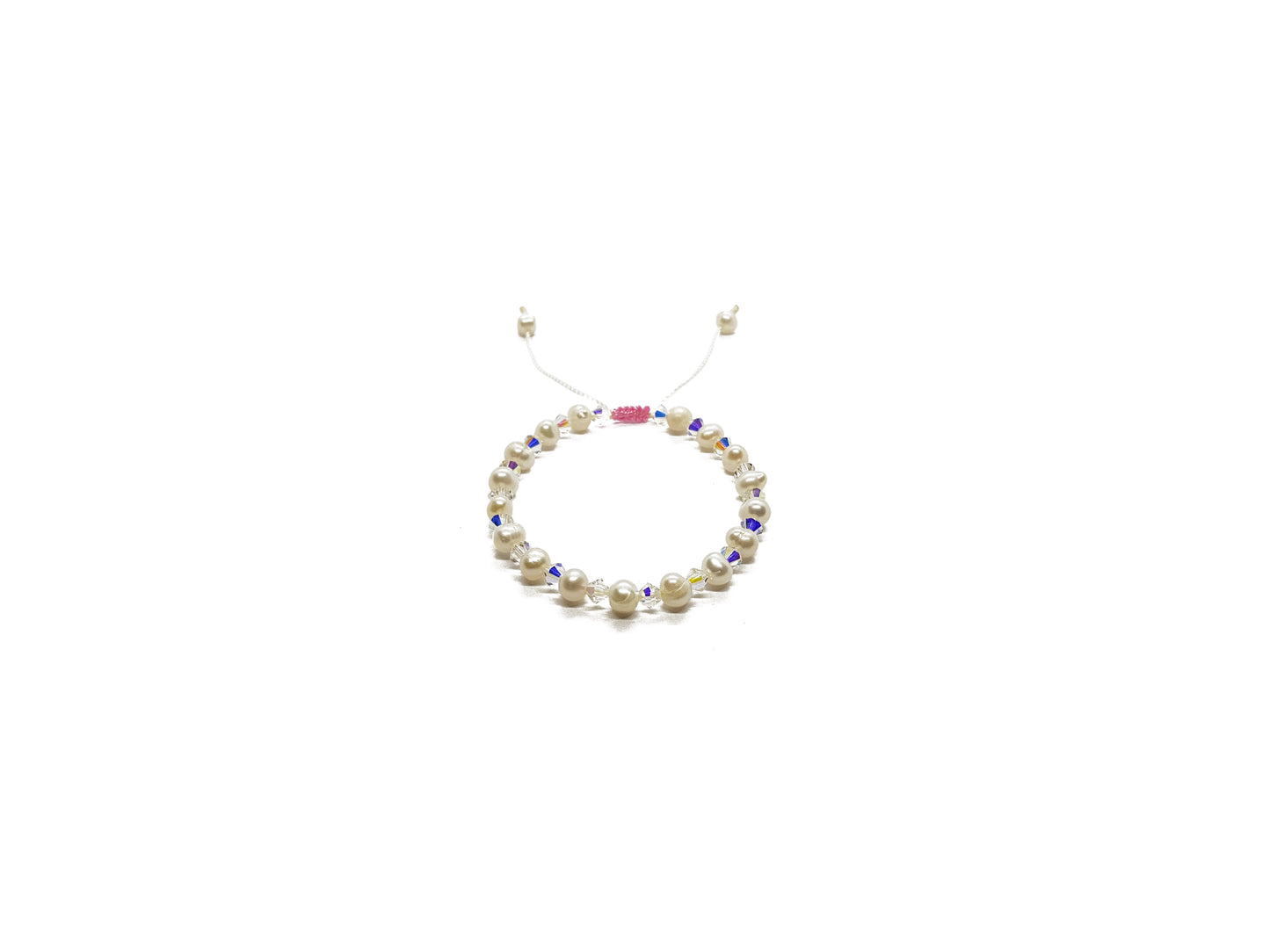 Pulsera De Cristal Con Perla