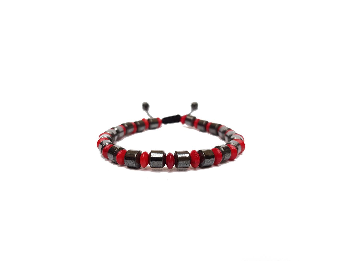 Pulsera De Protección Con Hematita Y Coral