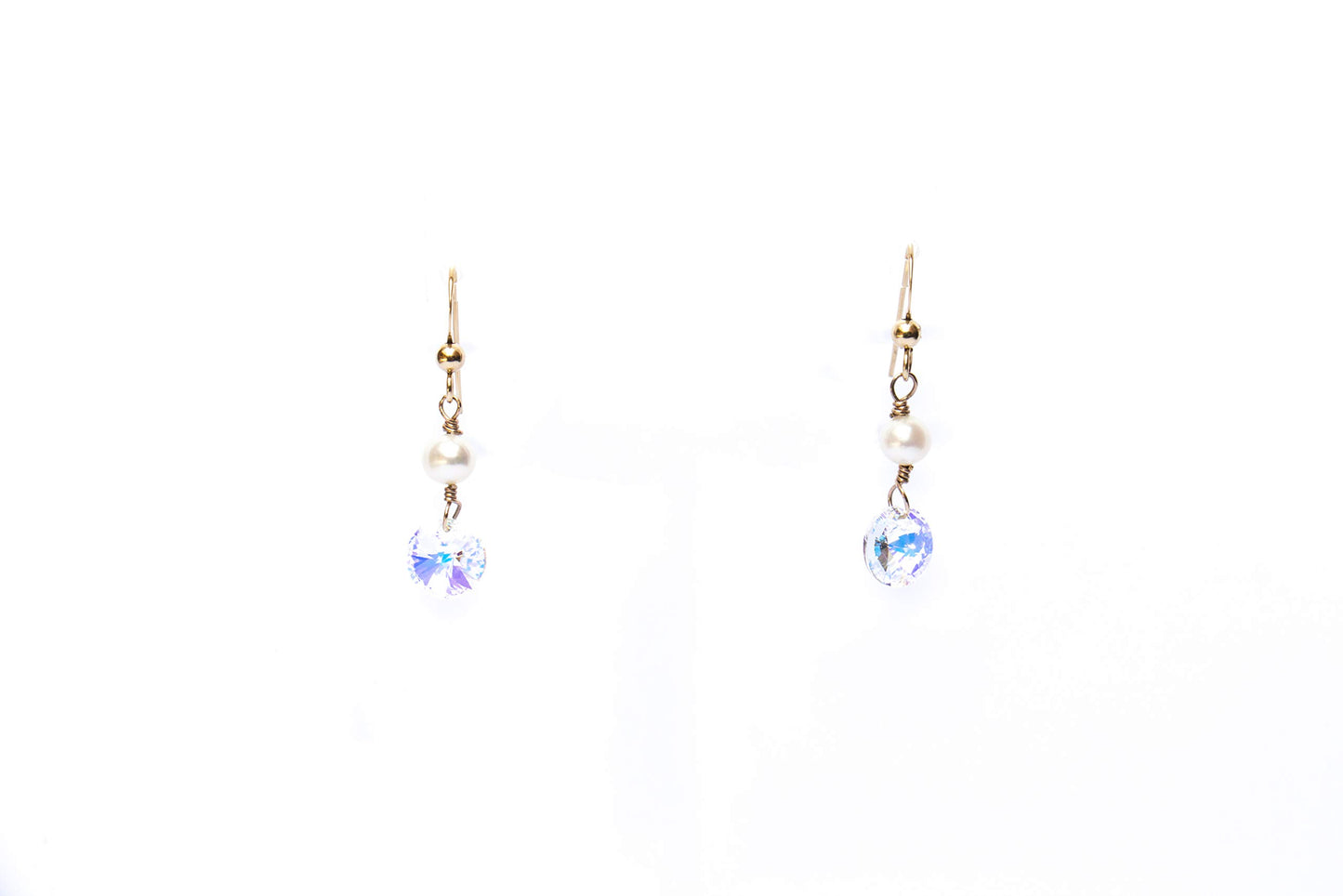 Arete con perla y cristal rivoli