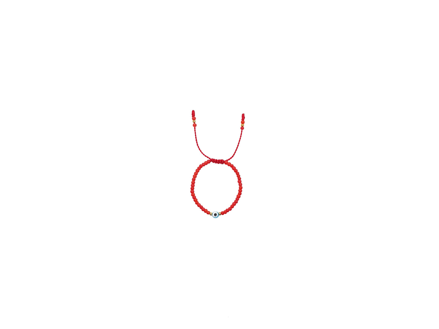 Pulsera Roja De Protección Con Ojo Turco Azul Cielo Para Recién Nacido