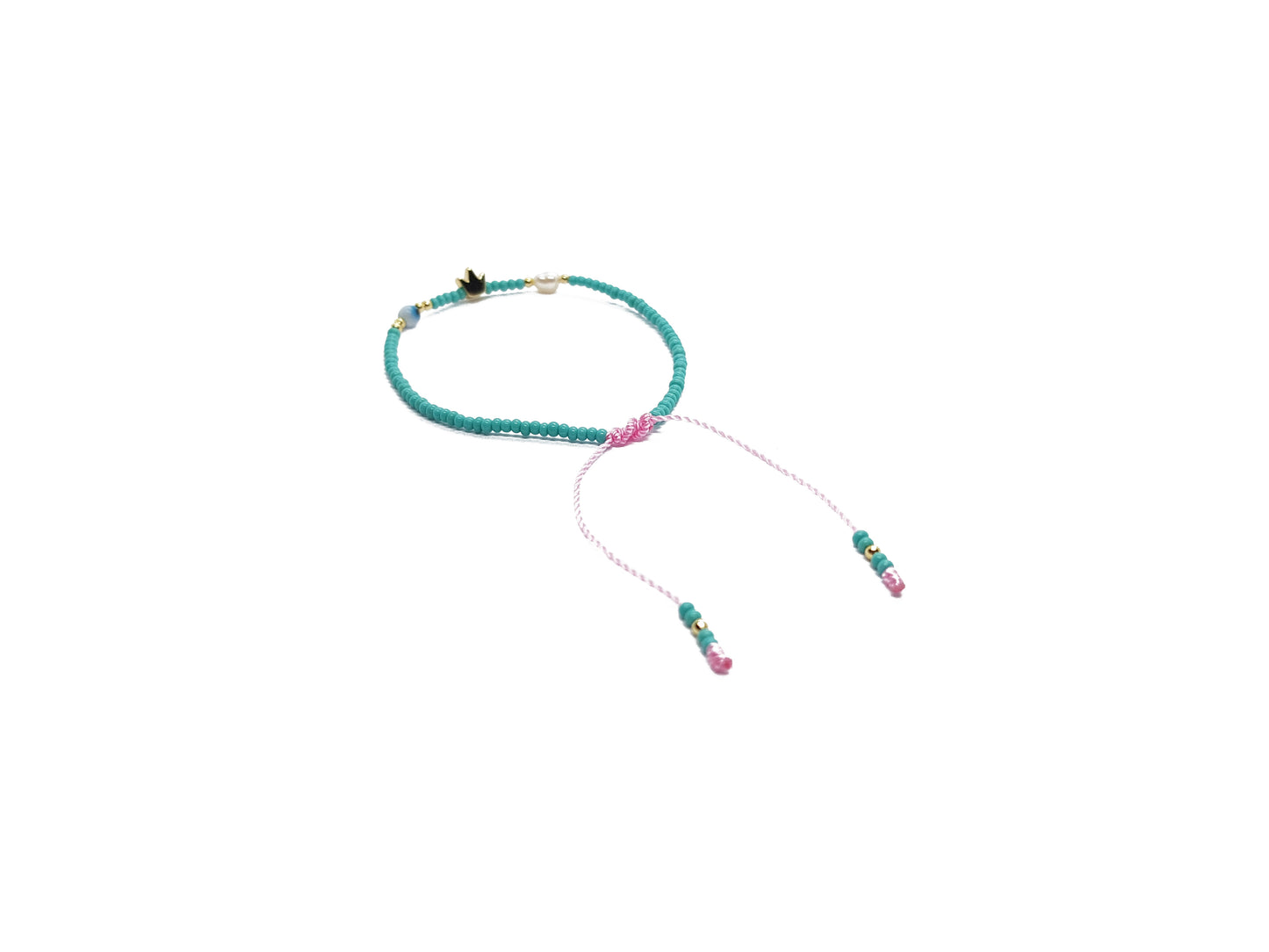 Pulsera Roja De Protección Con Coral Y Oro