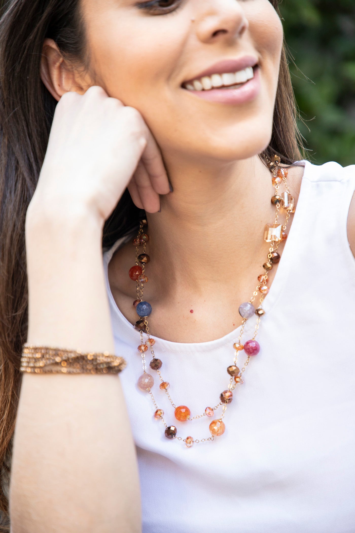 Brazalete De Cristal Cobre
