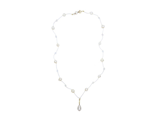Gargantilla de Perlas con Cristal Austriaco