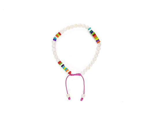 Pulsera madre perla y turquesas