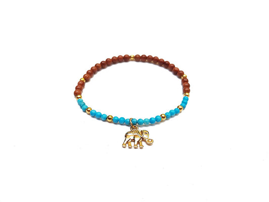 Pulsera Aventurina y Turquesa