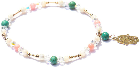 Pulsera Mano de Fatima con Cristales Swarovski