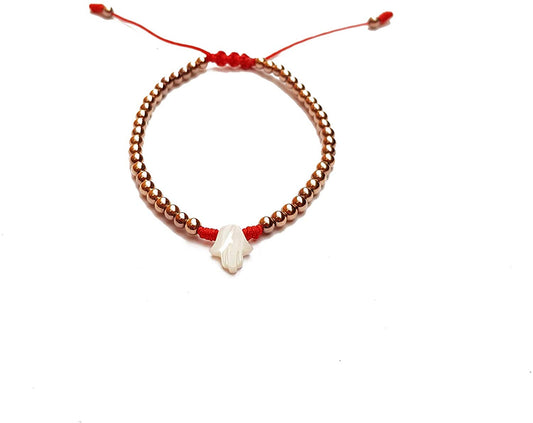Pulsera de hematita con Mano de Fatima