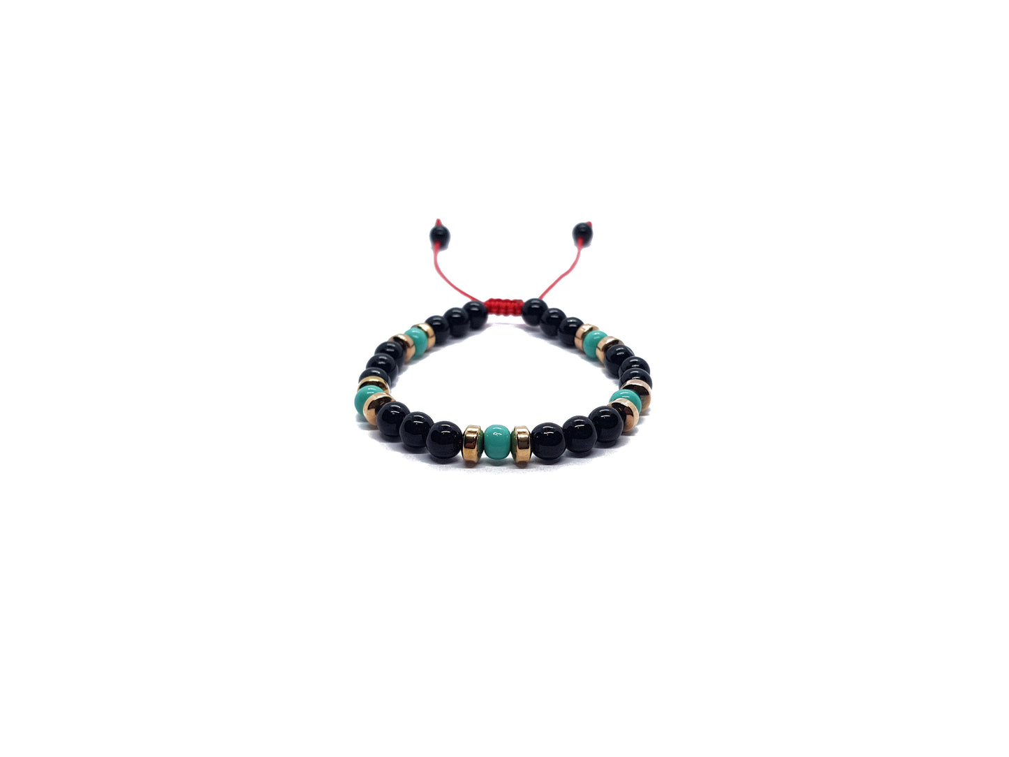 Pulsera De Protección De Ónix Con Hematita