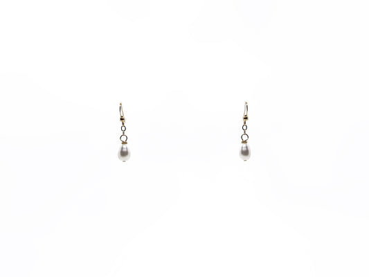 Aretes de perla natural gota