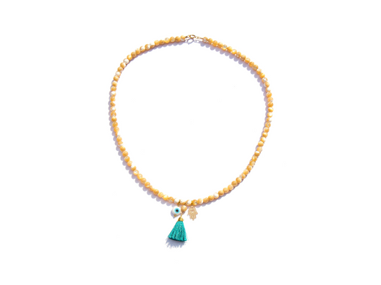 Gargantilla de madre perla estilo Boho